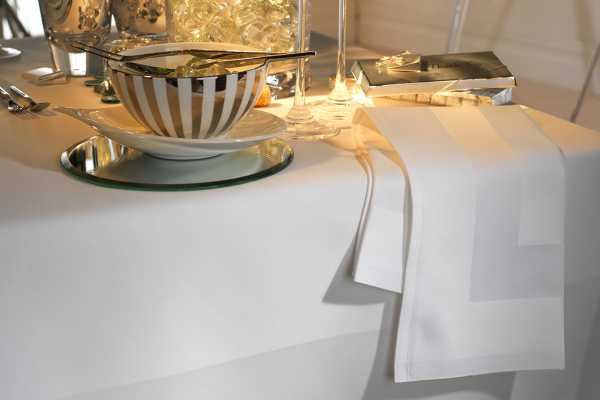 Superior Satin Band Cotton Table Linen